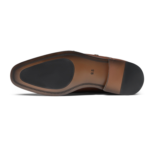 Men's Modern Monk Strap Shoes - BROWN - 3